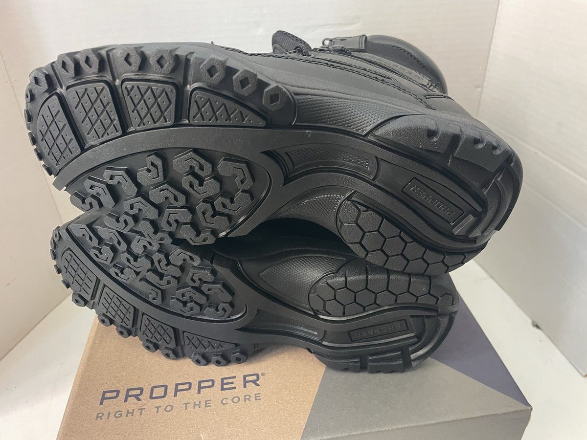 Propper Series 100 Waterproof Tactical Boots Men Size 7 Side Zip Composite Toe