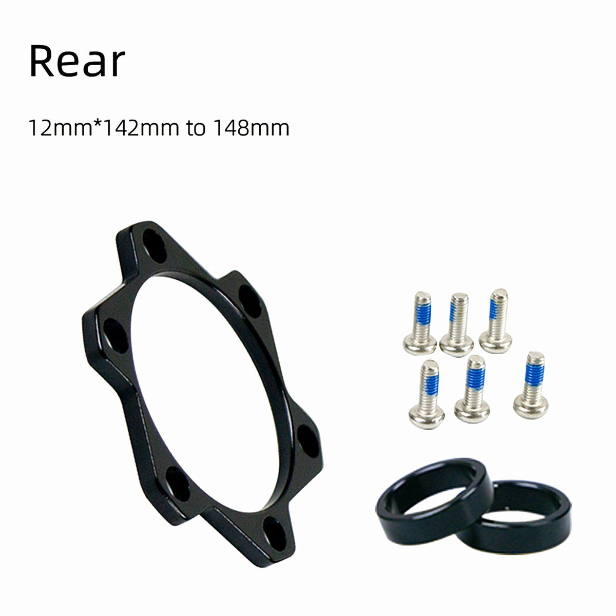 Bicycle Hub Boost Conversion Adapter Kit - 15x100 to 15x110 & 12x142 to 12x148
