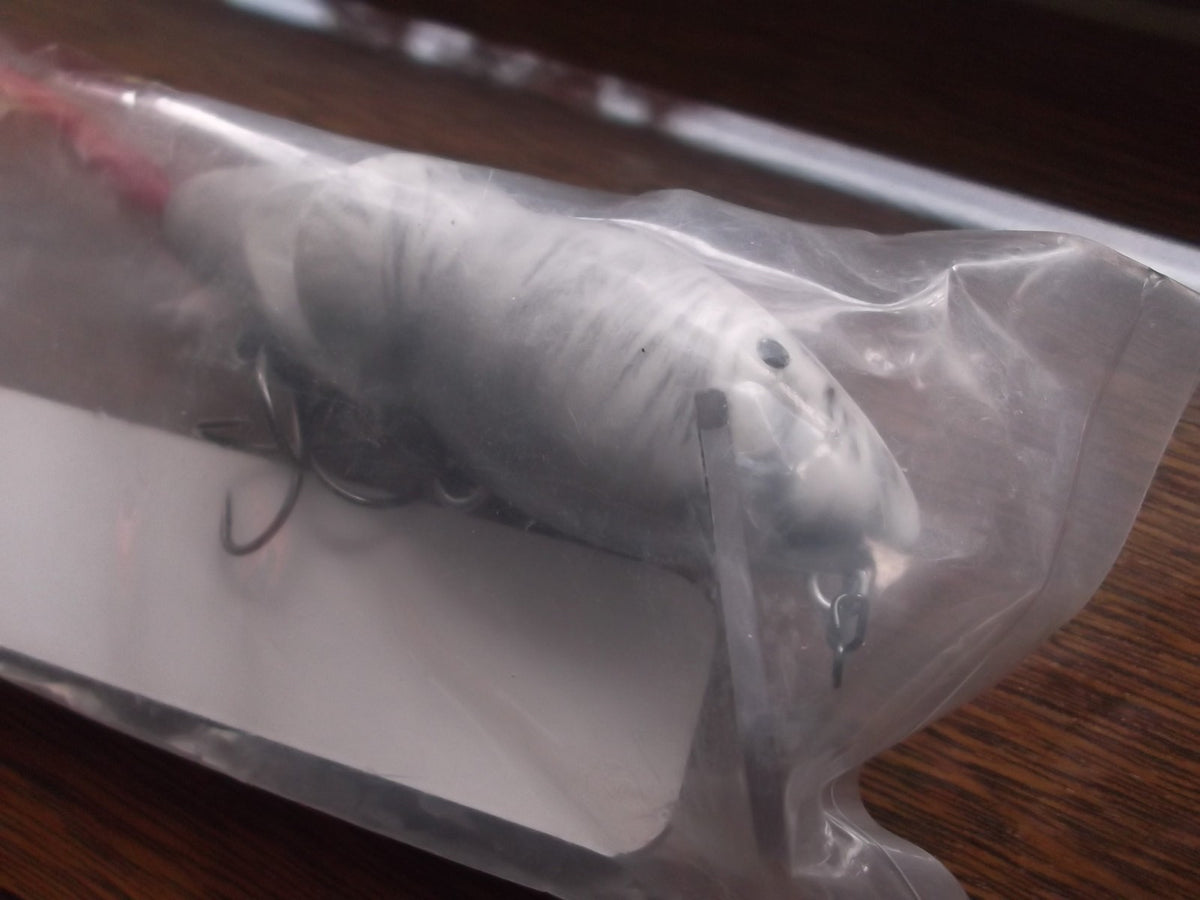 Mini Rat Wake Bait Swim Bait 7-Inch Grey White Swirl 2-Pack Fishing Lures