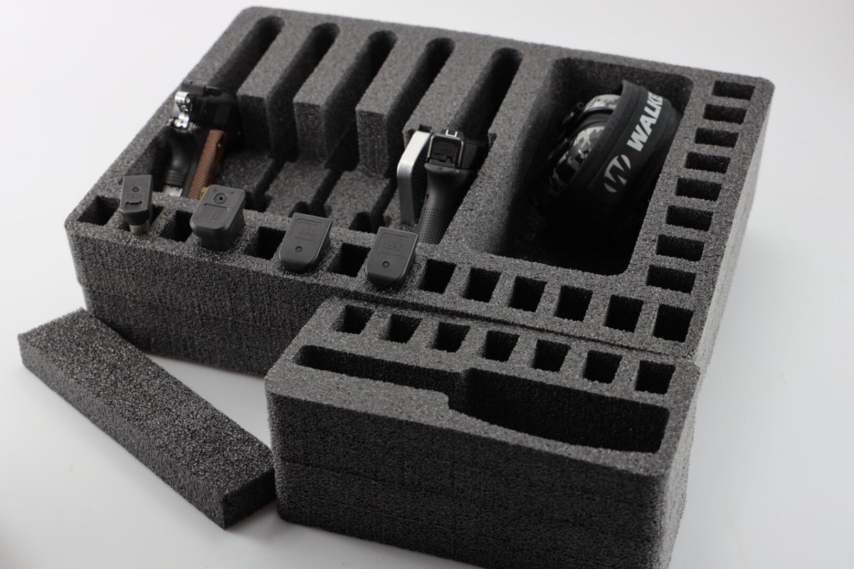 6 Pistol Foam Storage Case Insert Fits Pelican 1520 Apache 4800 with Removable Compartments