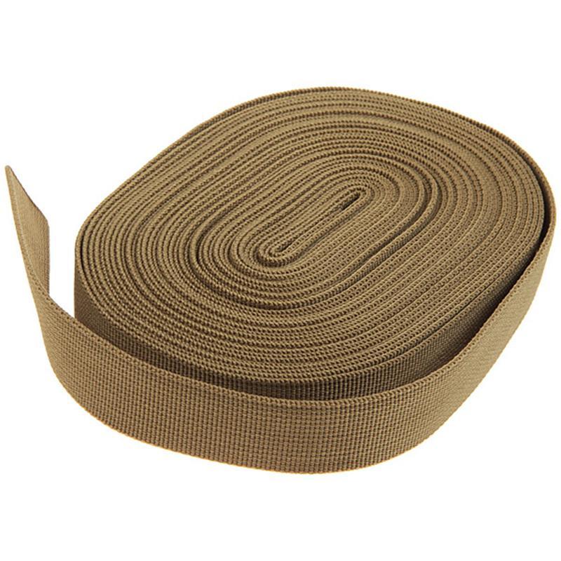 Heavy Duty Nylon Webbing Strap - 1 Inch x 10 Yards, Tactical, Flat Webbing