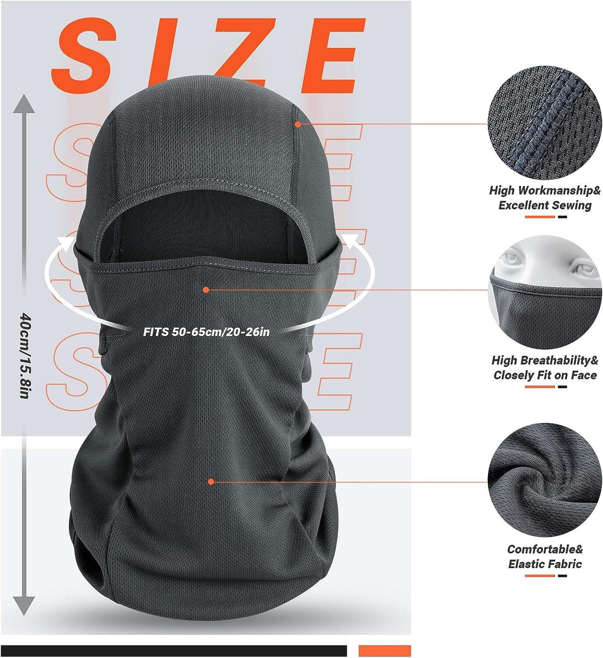 UV Protection Balaclava Face Mask for Outdoor Sports and activities