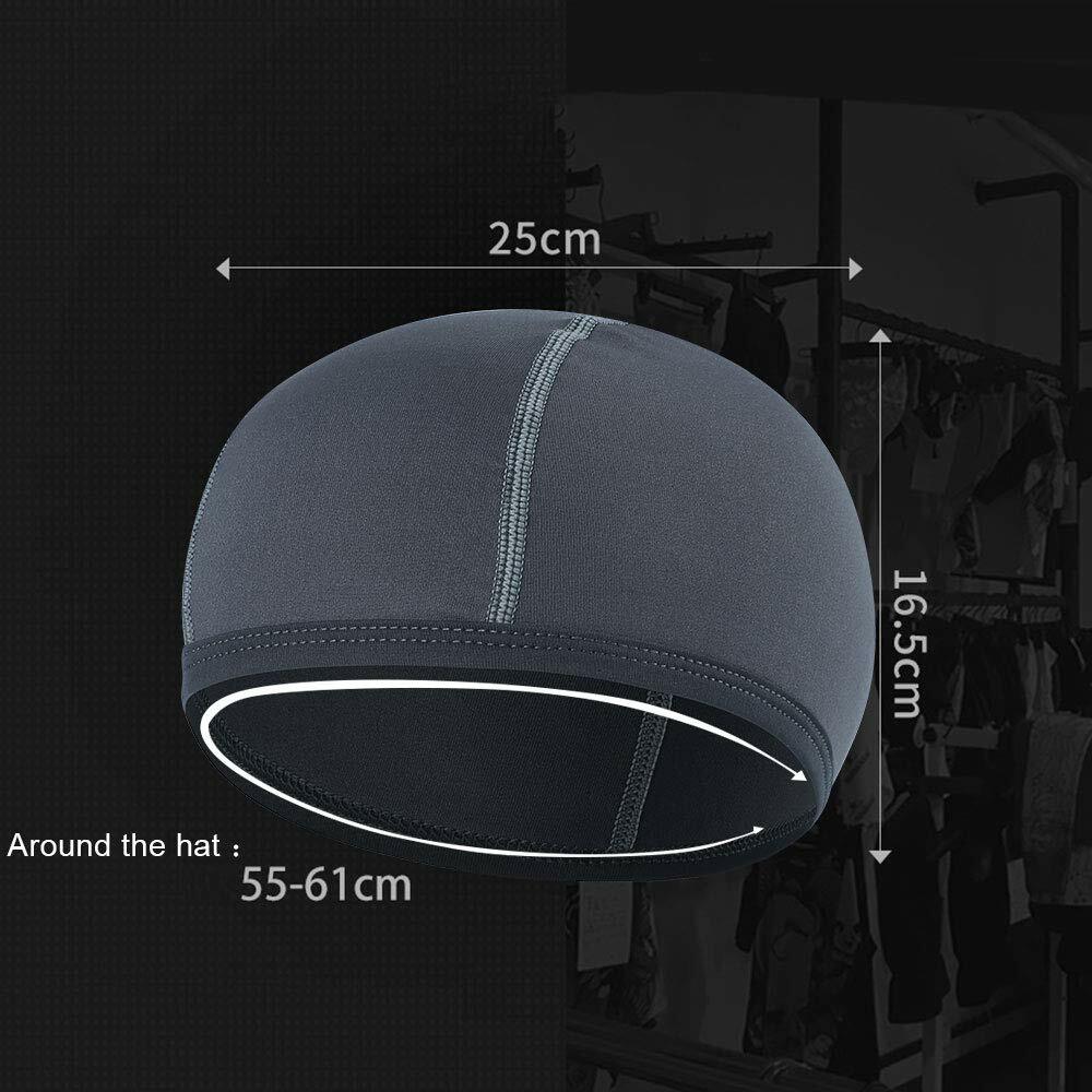 Cooling Skull Cap Helmet Liner Sweat-Wicking Motorcycle & Sports Under Hard Hat