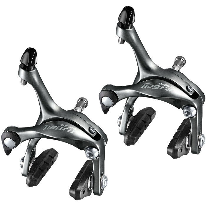 Road Bike Rim Brake Calipers Set - Shimano Tiagra BR-4700, Short Reach, Gray