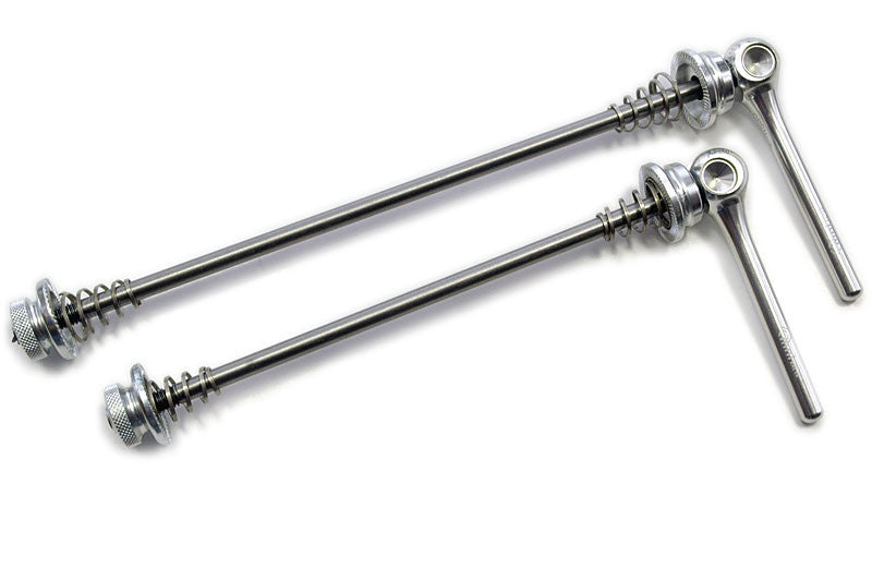 Lightweight Titanium Alloy Bicycle Skewers Set - Road & MTB Quick Release 46g