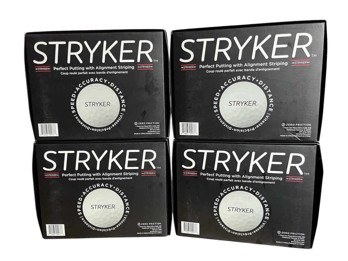 Golf Balls Zero Friction Stryker 48 White Turftee 4 Dozen New Sealed