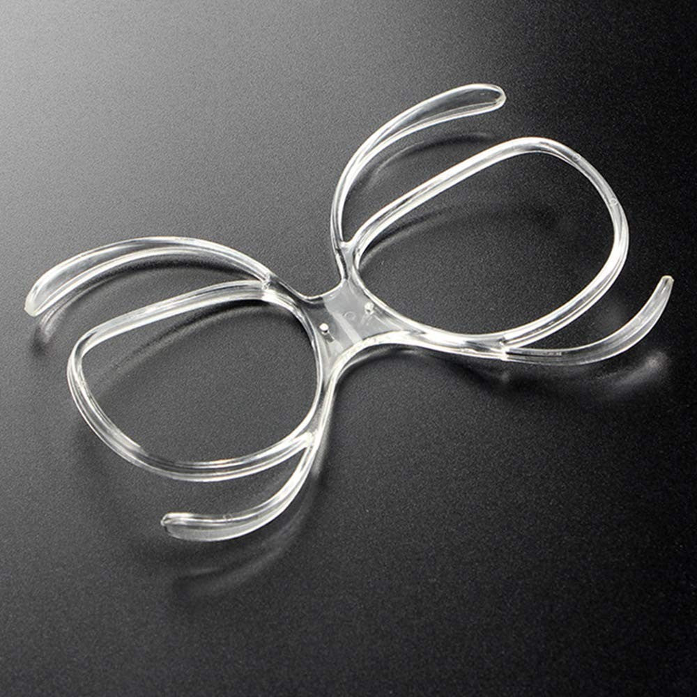 2 Pieces Ski Goggle Prescription Insert Frame Universal Flexible Adapter