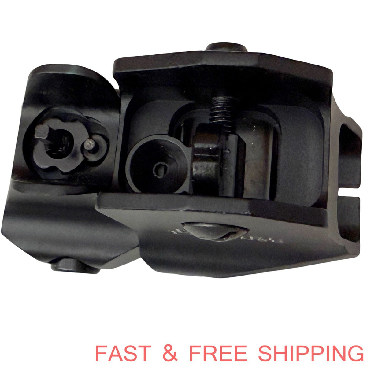 Low Profile Tactical Metal Sights Set for Rifles - Front & Rear, CNC Aluminum