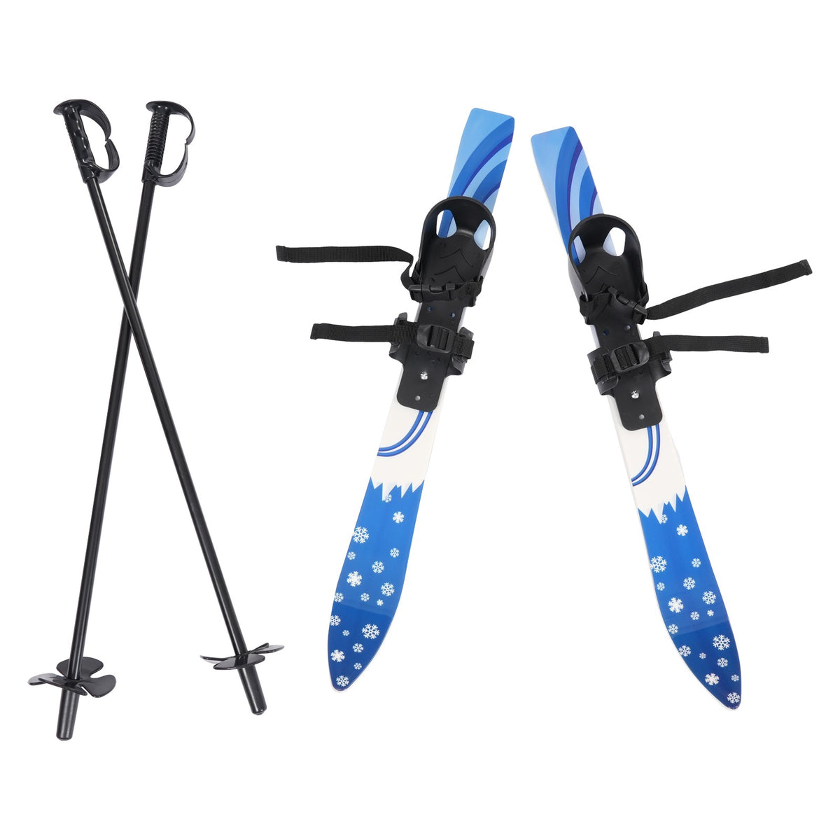 Kids Snow Skis 68x6cm Beginner Ski Set for 2-8 Years Old, Blue