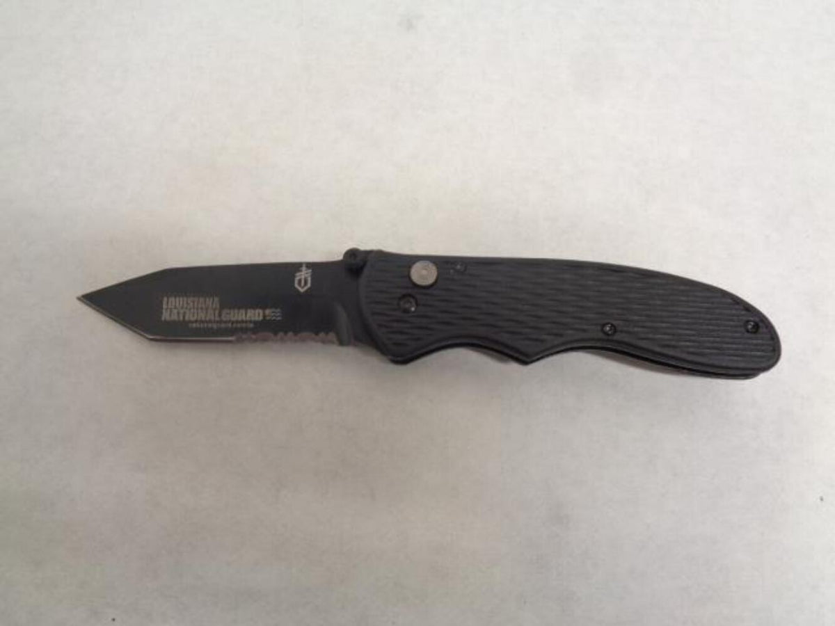 Gerber Fast Draw Tanto Flip Knife with Serrated Edge, 7.25 Inch