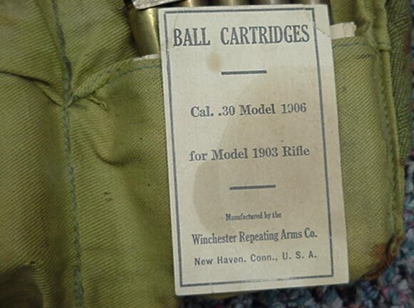 WWI M1906 Replica Bandoleer Restoration Kit for M1903 and M1917 Rifles