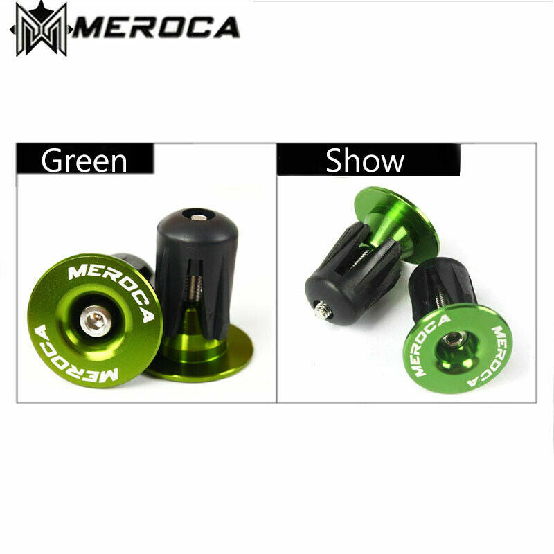 Aluminum Mountain Bike Handlebar End Plugs Set - Anti-Slip Bicycle Bar Ends