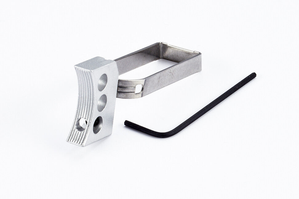 Match-Grade 1911 Aluminum Trigger with Long Pad - Compatible Firearm Part