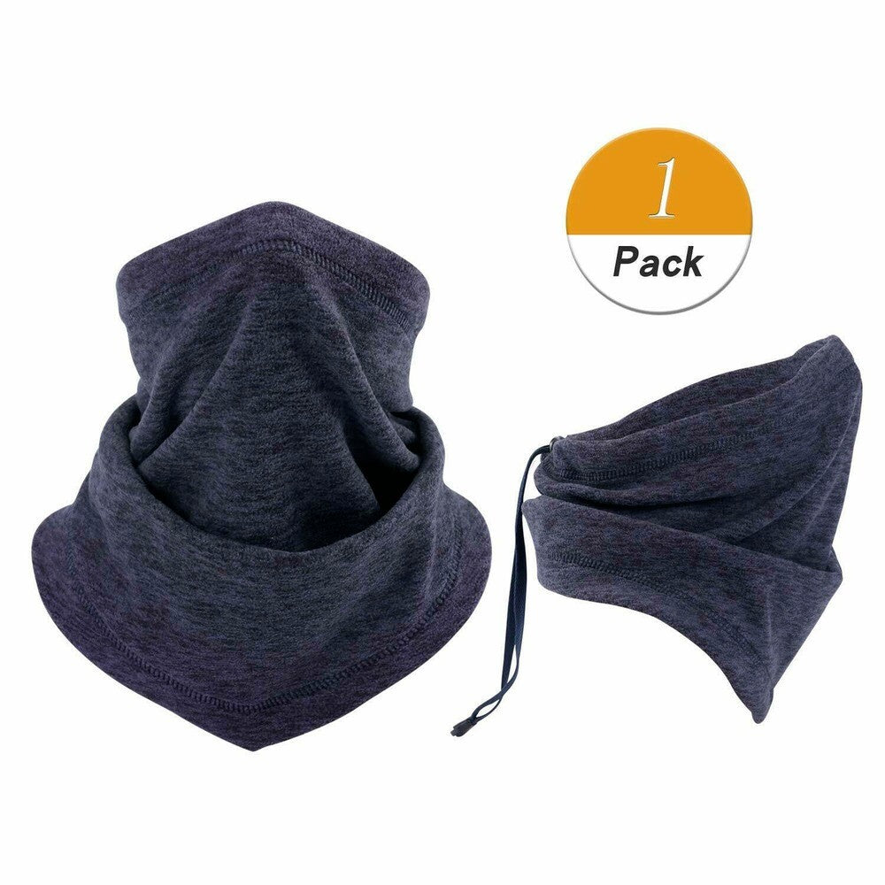 Winter Neck Gaiter Face Mask - Windproof Fleece Scarf for Cold Weather