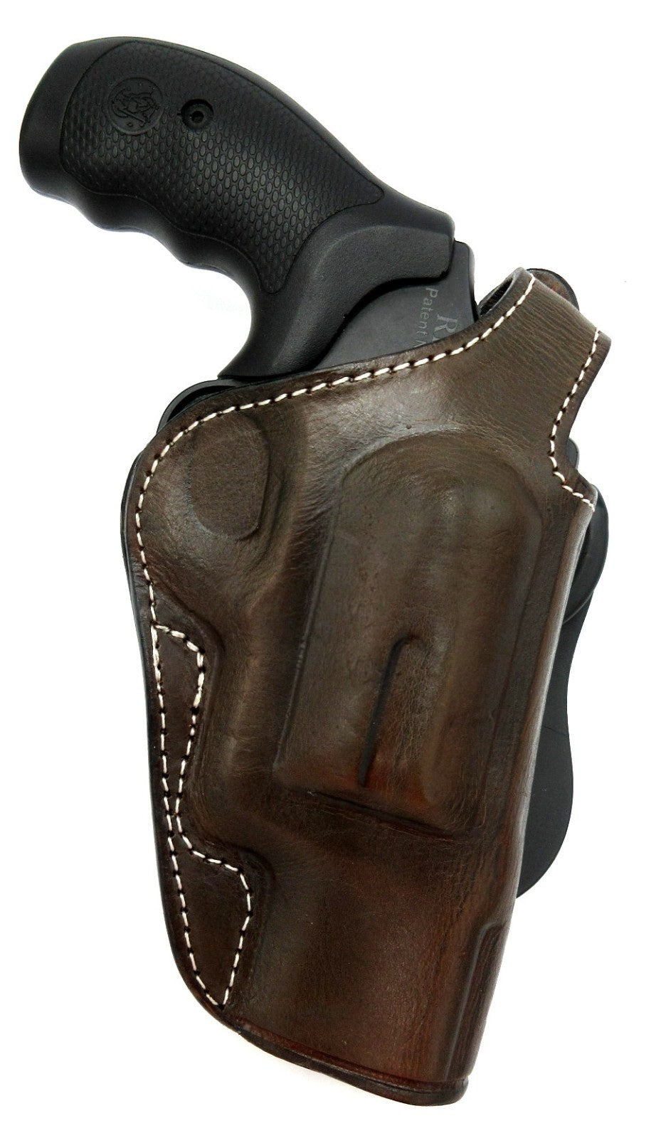 Right Hand Leather Rotating Holster for Pistols - Heavy-Duty Paddle Design