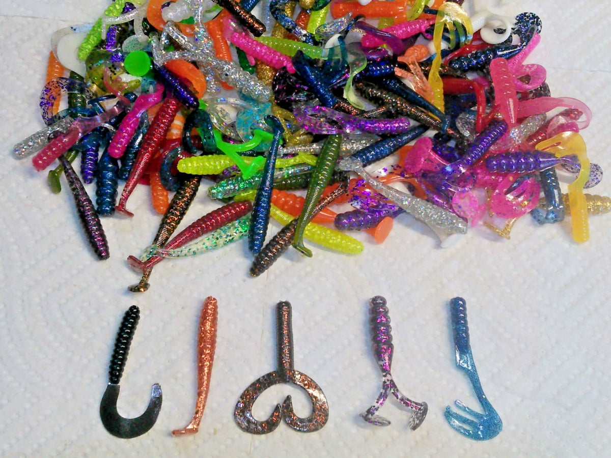 Assorted Crappie Fishing Lures Set - 125 Soft Plastic Baits with Multiple Designs