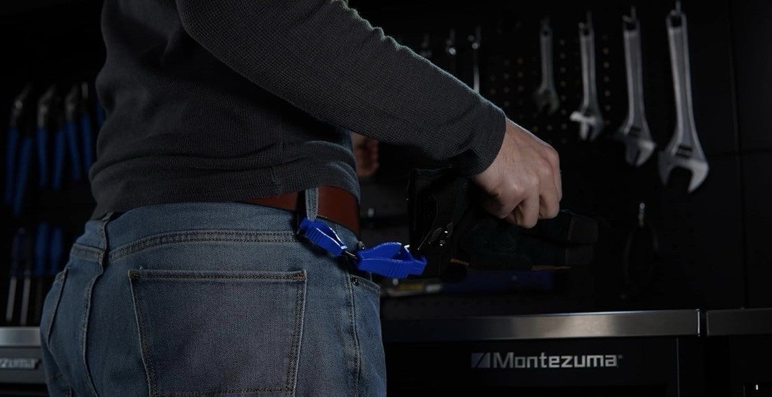 Blue Glove Clips for Work Gloves - Portable Belt Holders (Set of 5)
