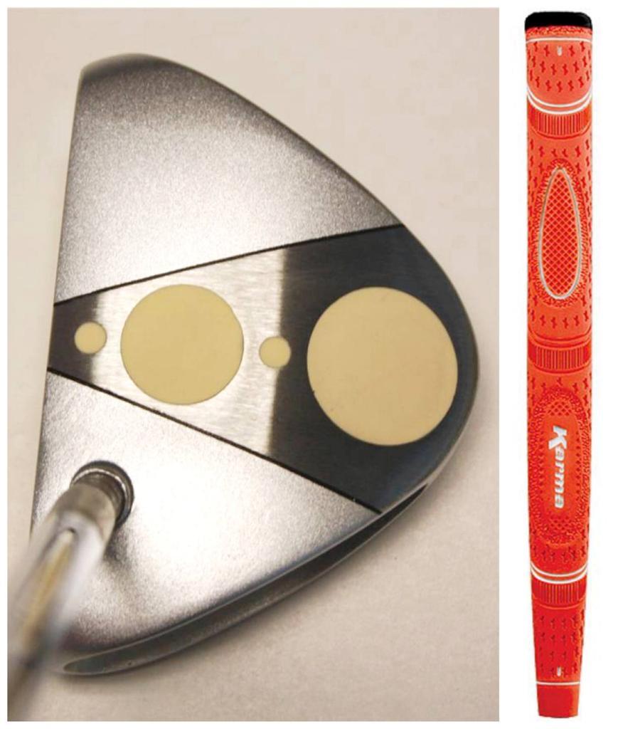 Men's 39-Inch Stroke Master Orange Golf Putter - Right-Handed, Precision Mallet