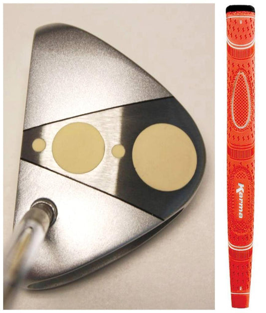 Men's 39-Inch Stroke Master Orange Golf Putter - Right-Handed, Precision Mallet