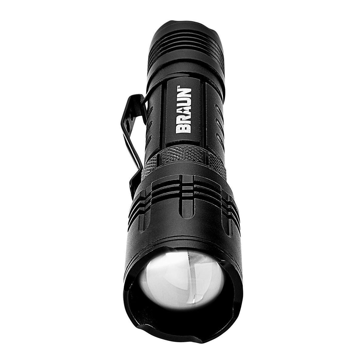 Waterproof Rechargeable Tactical Flashlight 1800 Lumens with Zoom & USB Charging