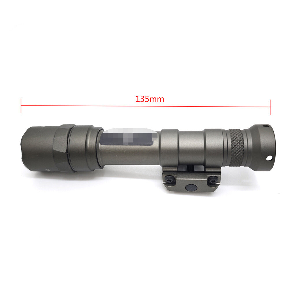 Tactical Rifle Flashlight with Remote Pressure Switch - High Lumens, Weatherproof, Mount