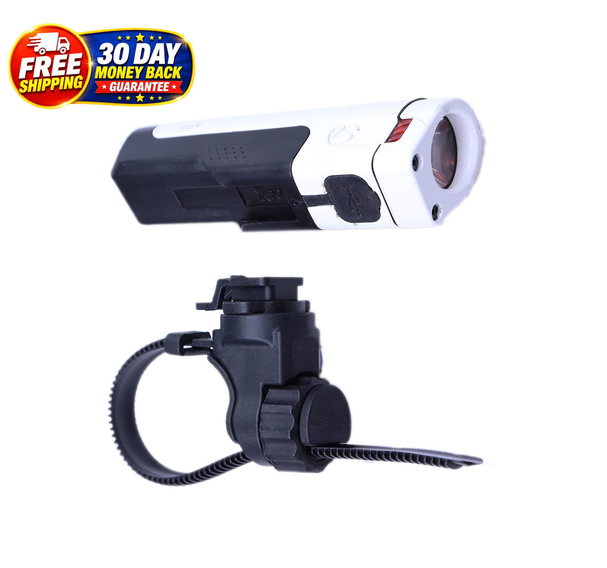 Bike Light Mount Compatible with Trek Bontrager Ion Pro RT - Adjustable Handlebar Strap