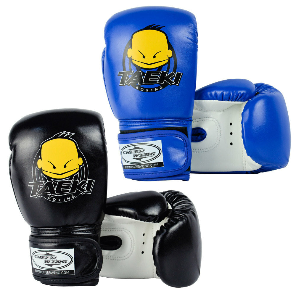 Kids Boxing Gloves 4oz PU Leather Cartoon MMA Training Sparring Gloves