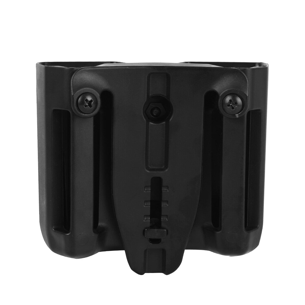 Double Stack Magazine Pouch Belt Holster for 9mm/.40/.357 Caliber - Black