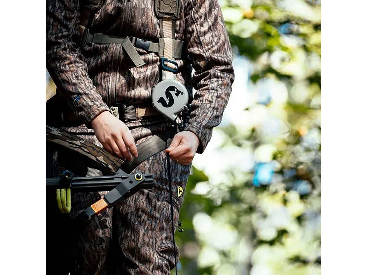 Retractable Gear Hoist Rope with Steel Clip - 30 ft for Hunting & Outdoor Use