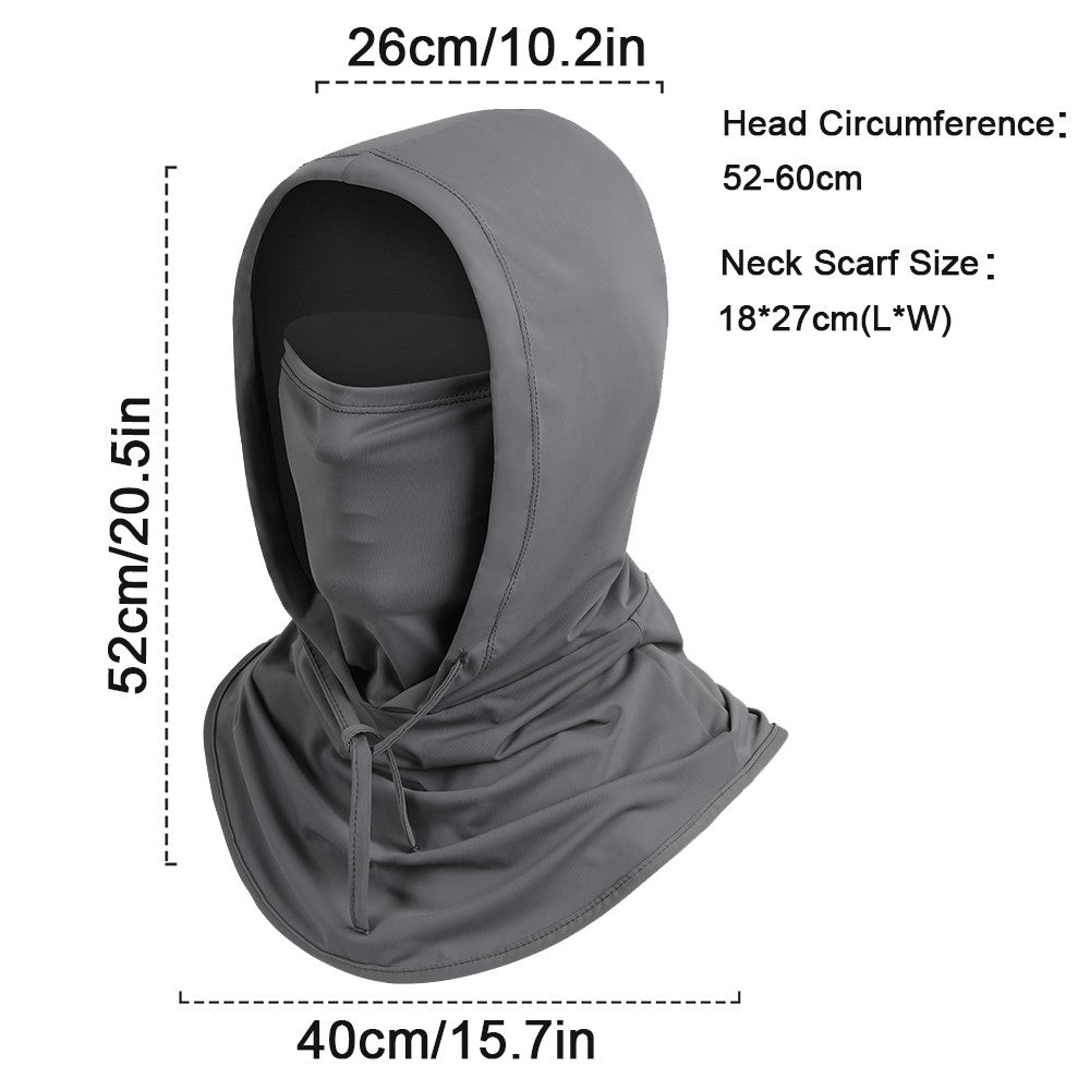 3-in-1 Cooling Balaclava Face Mask UV Protection Sun Shield Ice Silk Head Cover