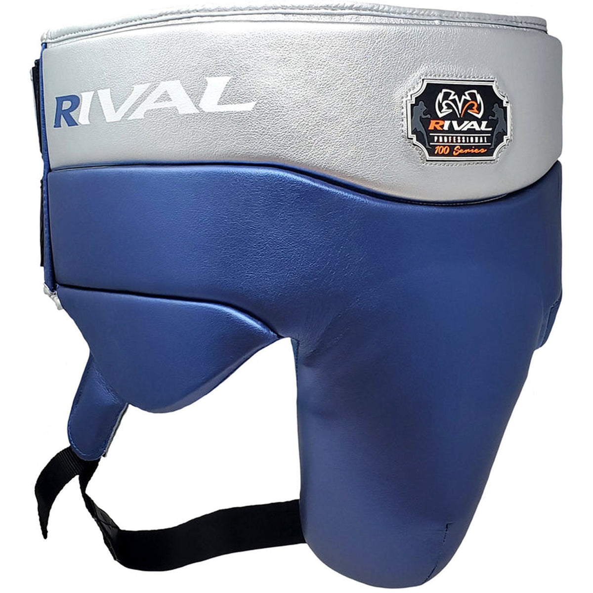 Professional No Foul Groin Protector for Boxing & Martial Arts - Blue/Silver