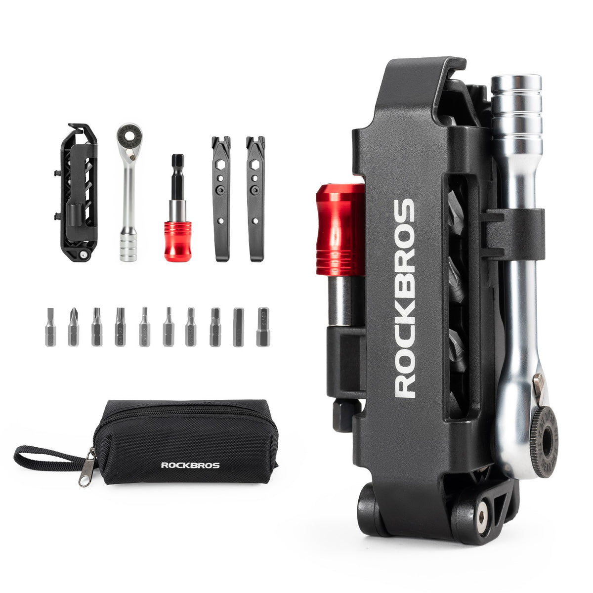 Magnetic Ratchet Wrench Set Bicycle Repair Multi-Tool Kit Bike Tools