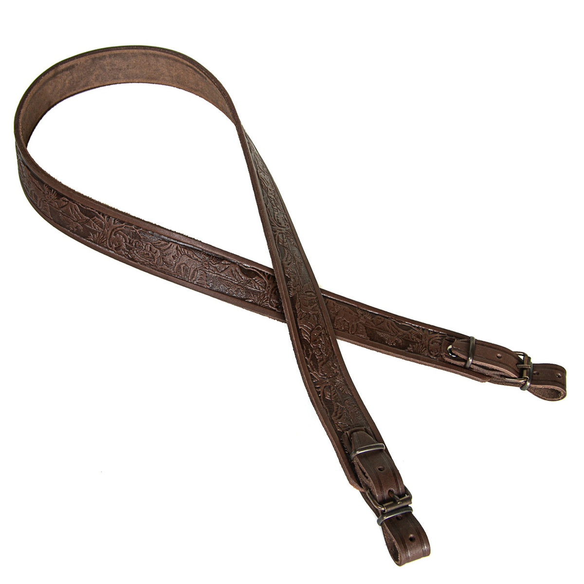 Tactical Rifle & Shotgun Sling Strap Leather Shoulder Belt - Hunting Accessory