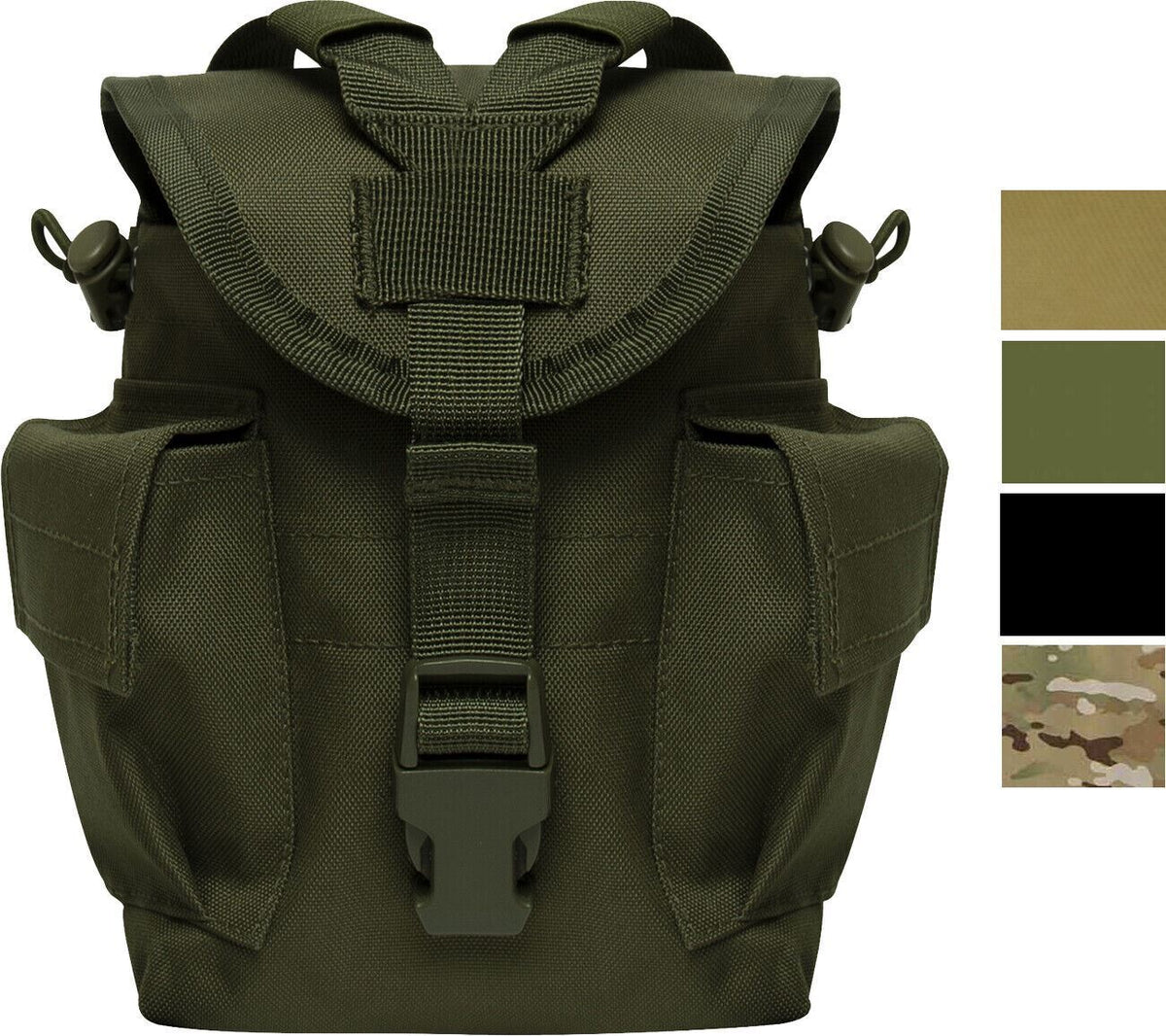 MOLLE II Canteen Cover & Tactical Utility Pouch Belt Attachment for MOLLE Gear