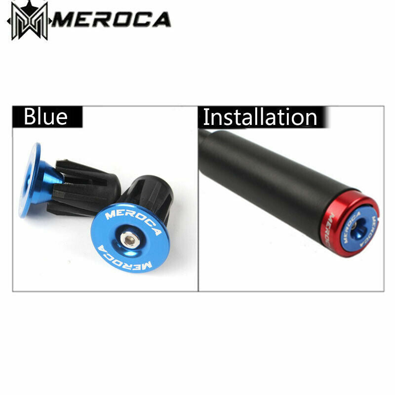 Aluminum Mountain Bike Handlebar End Plugs Set - Anti-Slip Bicycle Bar Ends