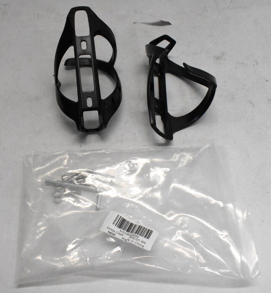 Bike Water Bottle Holder Black Right Side Load 2 Pack - Cycling Accessory