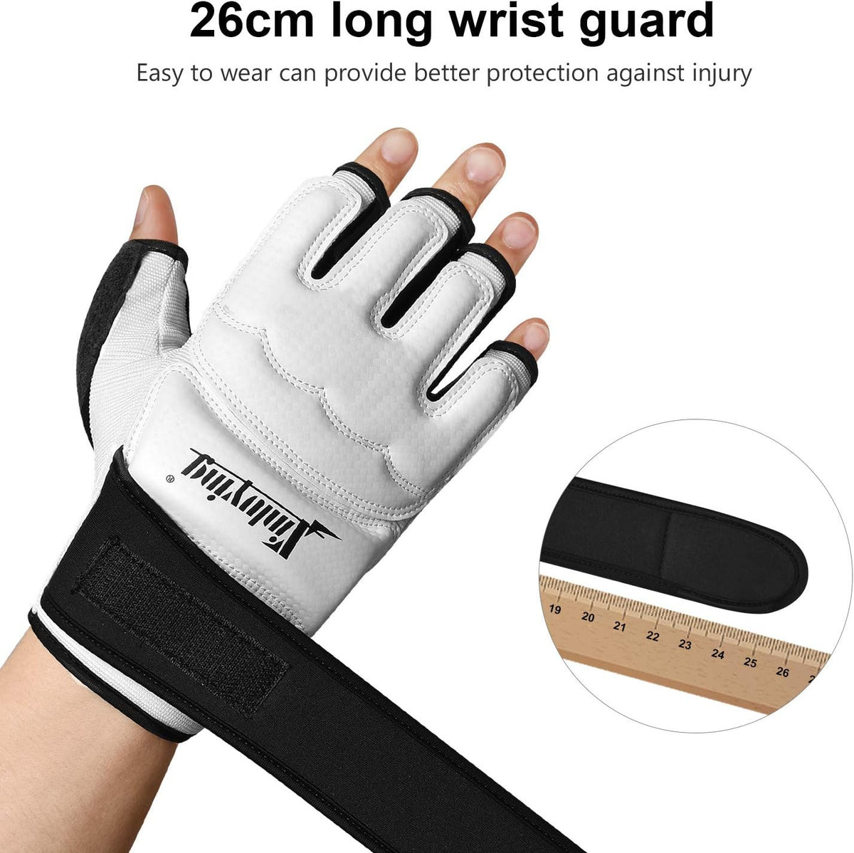 Martial Arts MMA Boxing Gloves - Half Finger Training Gloves for Sparring and Kickboxing