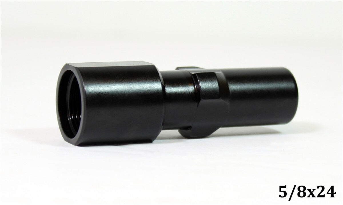 3-Lug Barrel Adapter for 9mm Caliber - 5/8x24 Threaded Steel