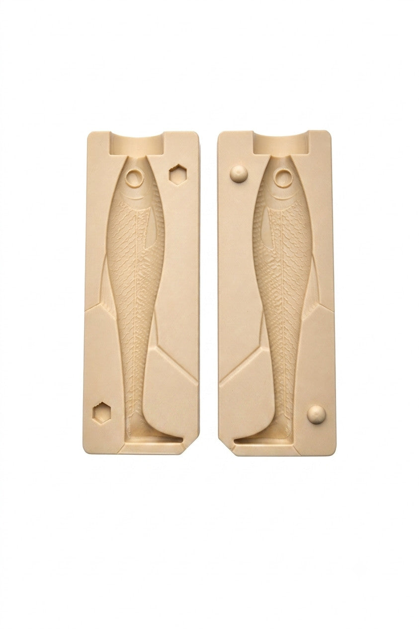 3-Inch Realistic Paddle Tail Soft Plastic Fishing Lure Mold