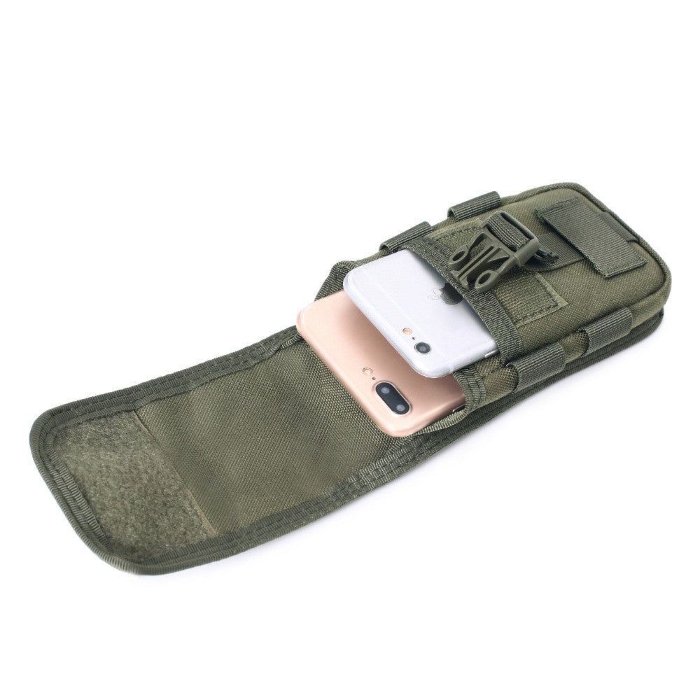 Tactical Molle Phone Pouch Cellphone Holder with Compartments & Adjustable Strap