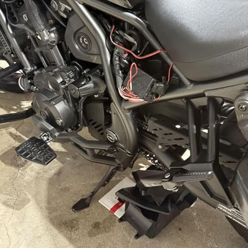 Motorcycle Wide Footpegs for Rebel 1100 CMX 2021-2026 Black - Durable CNC Aluminum Pedals