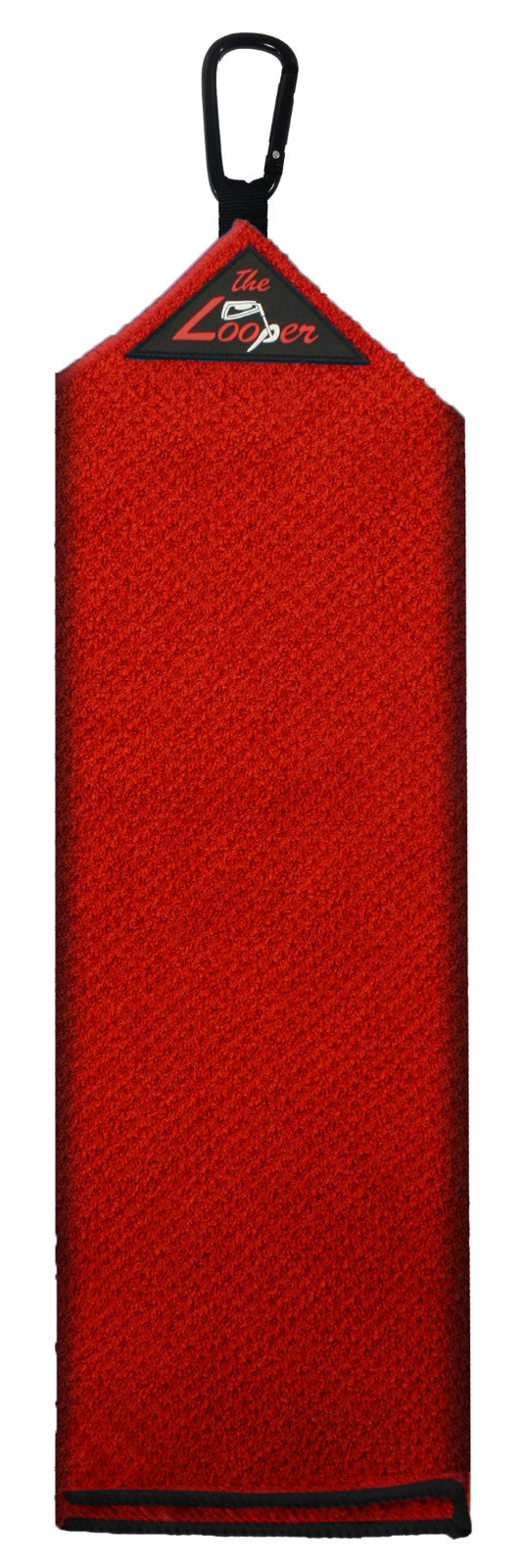 Tri-Fold Microfiber Golf Towel with Carabiner Clip - 420 GSM Absorbent & Soft