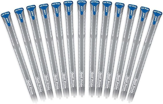 CPX Golf Club Grips Set - 3 Sizes Available, Gray & Blue, 13-Piece