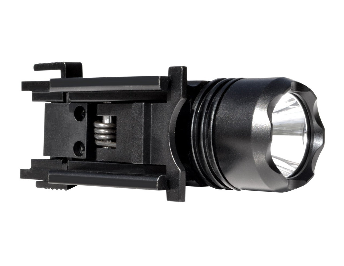 LED Tactical Flashlight with Rail Mount, 160 Lumens, 5 Modes, Battery Included