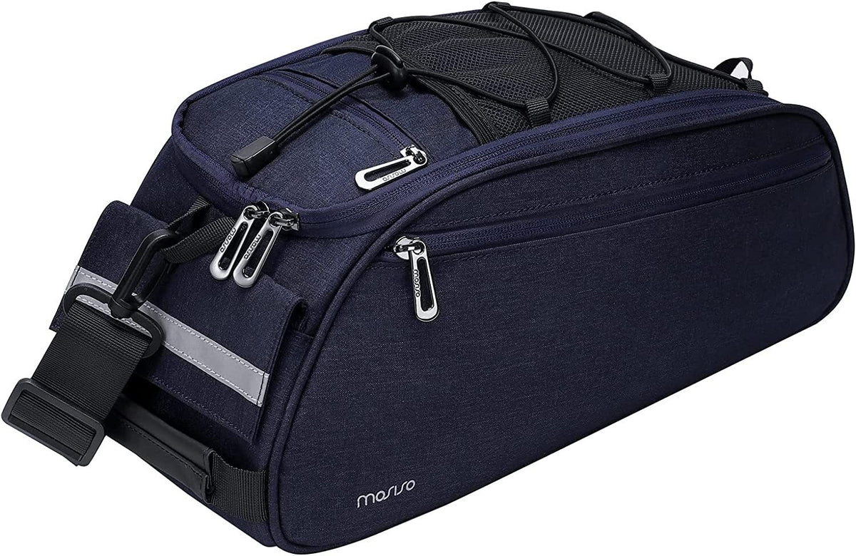 Waterproof Bicycle Rack Bag with Large Capacity and Reflective Strip - Rear Seat Pouch for Cycling