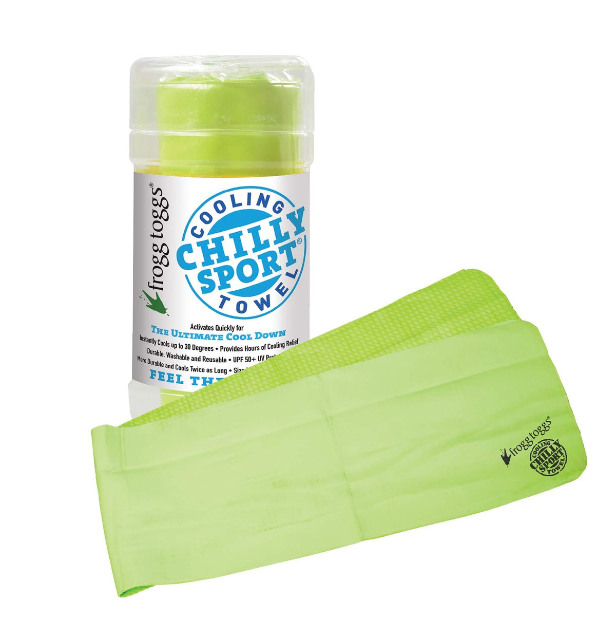 Cooling Neck Wrap & Head Band for Outdoor Activities - HiVis Green