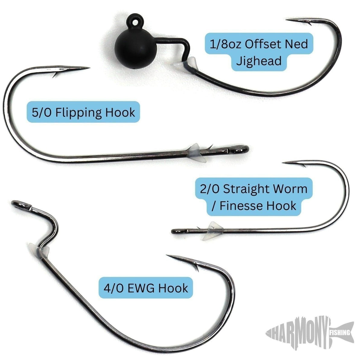 Flexible Bait Keepers for Fishing Hooks - 50 Pack, Adjustable & Reusable