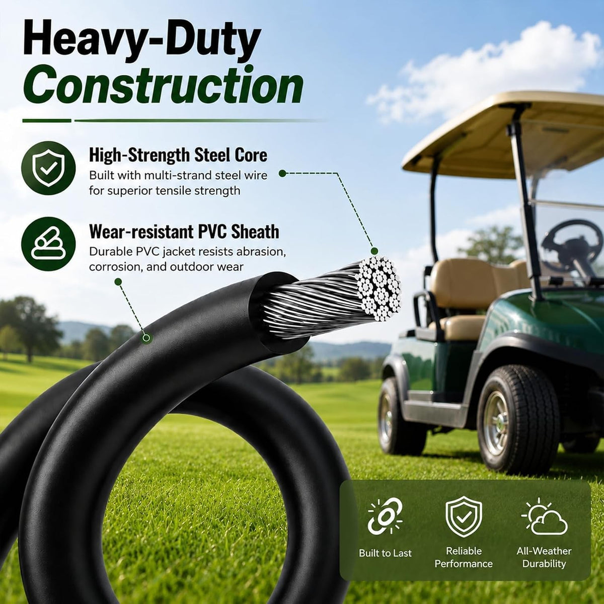 Golf Cart Governor & Accelerator Cable Kit for Club Car DS 2004+ Kawasaki Engines