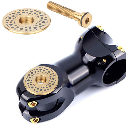 Titanium Alloy Bicycle Headset Cap Set - Universal 28.6mm Bike Stem Top