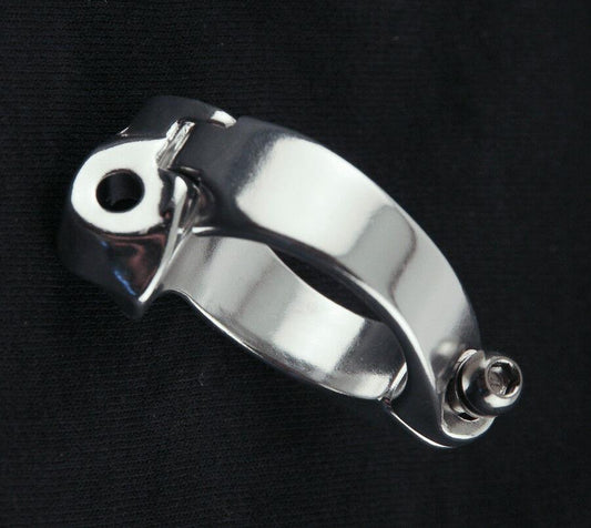 34.9mm Bicycle Braze-On Front Derailleur Clamp Adapter Aluminum Alloy Lightweight